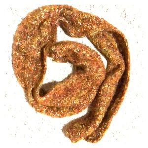 Brown Knitted Scarf hues of yellow and orange